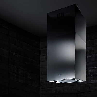 Elica Kuadra Island 43 Chimney Cooker Hood, Stainless Steel Elica Kuadra Island 43 Chimney Cooker Hood, Stainless Steel